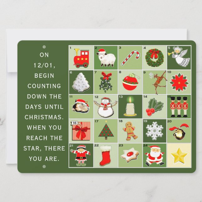 Annuelles Cartes de Noël créatives pour les fêtes (Devant)