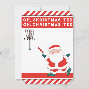 Annuelles Cartes de Noël drôles de Disc Golf pour les fêtes