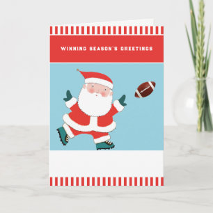 Annuelles Cartes de Noël drôles de football pour les fêtes d