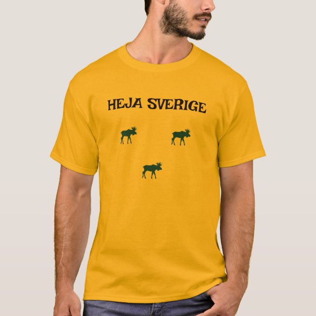 Anpassningsbar Heja Sveriga t-shirt (Devant)