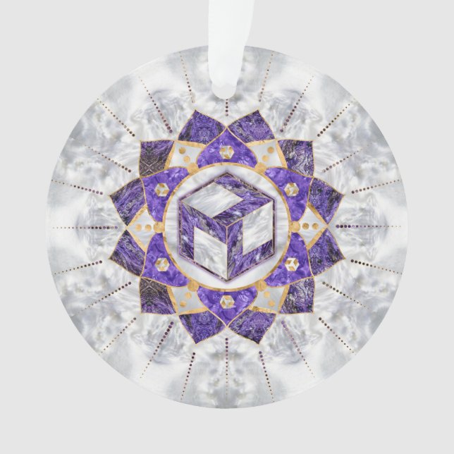 Antahkarana à Lotus Mandala- Amethyst et Pearl (devant)