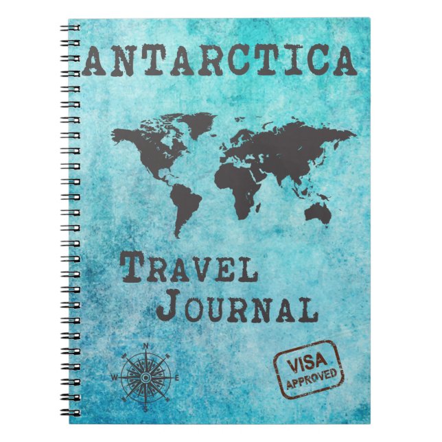 Antarctique Travel Journal Vacances Planificateur  (Devant)