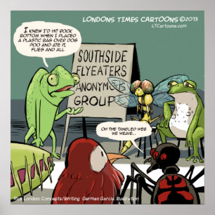 Anteaters Anonymous drôle Poster en 12 étapes