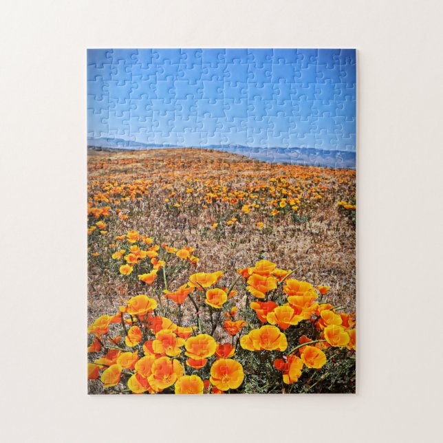 Antelope Valley California Poppy Reserve Puzzle (Vertical)