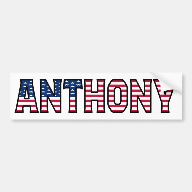 Anthony Name Vorname USA Aufkleber Sticker Auto (Devant)