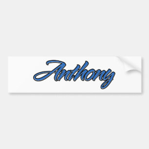 Anthony Nom bleu Aufkleber Sticker Autoaufkleber