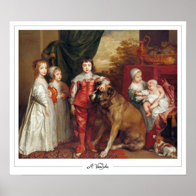 Anthony van Dyck Zedign affiche d'art #9 (Devant)