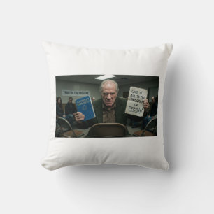 Anti-AA Donnez Tout ou Périt Coussin Décoratif