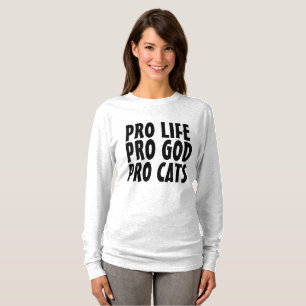 ANTI-AVORTEMENT, DIEU & CATS, T-shirts CAT