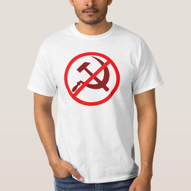 Anti-communisme NON AU T-shirt COMMUNISME (Devant)