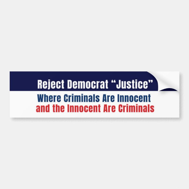 Anti-Democrat Conservative Sticker (Devant)