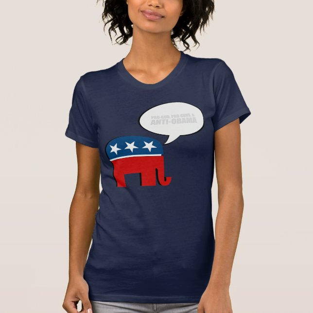 Anti-Obama - T-shirt de PRO-GOD PRO-GUNS (Devant)
