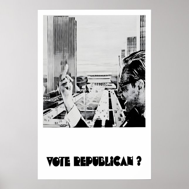Anti-Republican Political Poster Vote Republican (Devant)