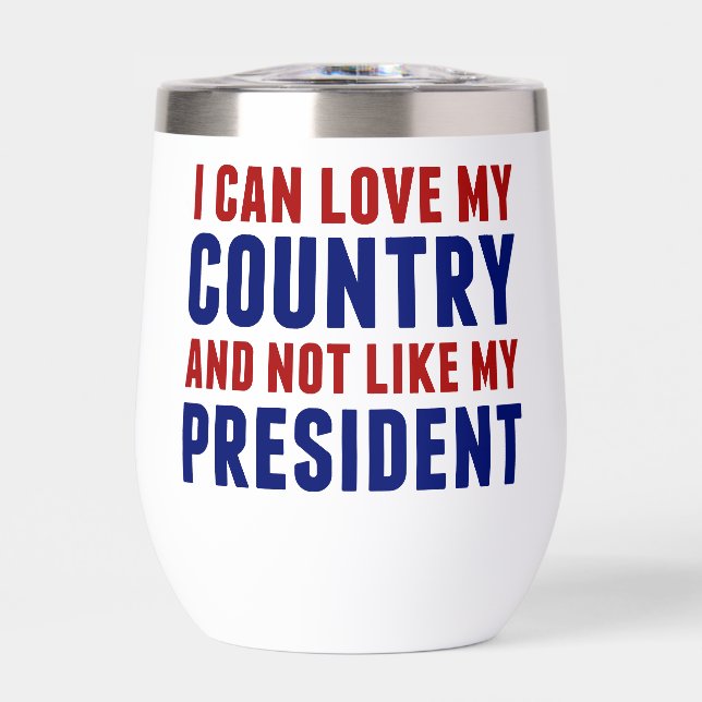 Anti Trump Patriotique Pas Mon Président (Avant)