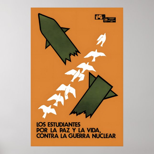 Anti-war Poster Students against nuclear war (in (Devant)