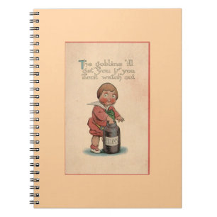 Antique Carnet Spiral Goblin