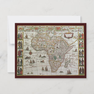 Antique carte de l'Afrique du Vieux Monde par Blae