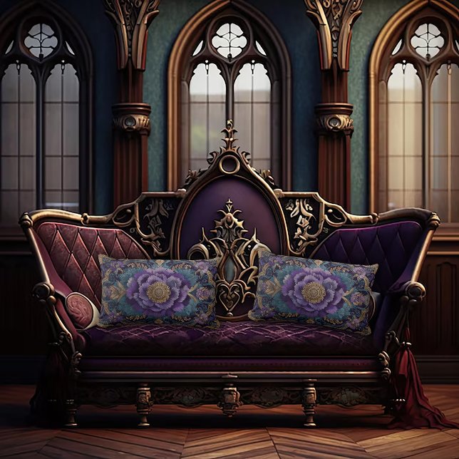 Antique Design Dark Academia Lumbar Coussin (Créateur téléchargé)