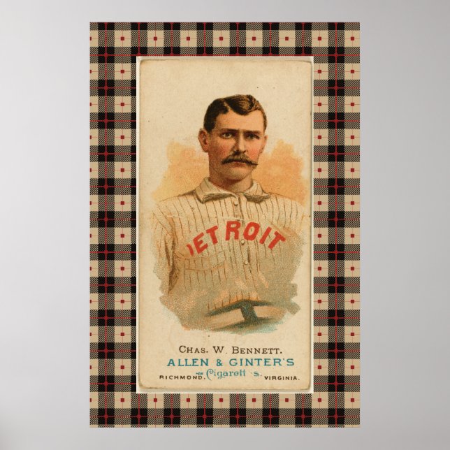 Antique Detroit Baseball Poster (Devant)