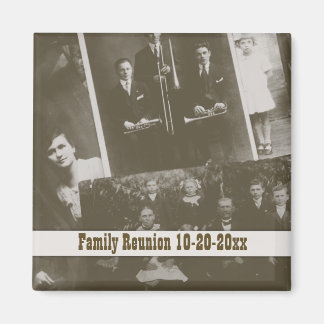 Antique Famille Réunion Générique Photos Magnet