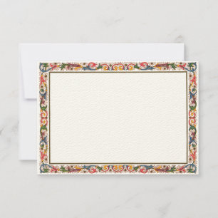 Antique frontière italienne Modèle carte RSVP