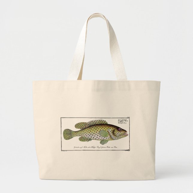Antique Histoire Naturelle Poisson No. 1 Sac fourr (Devant)