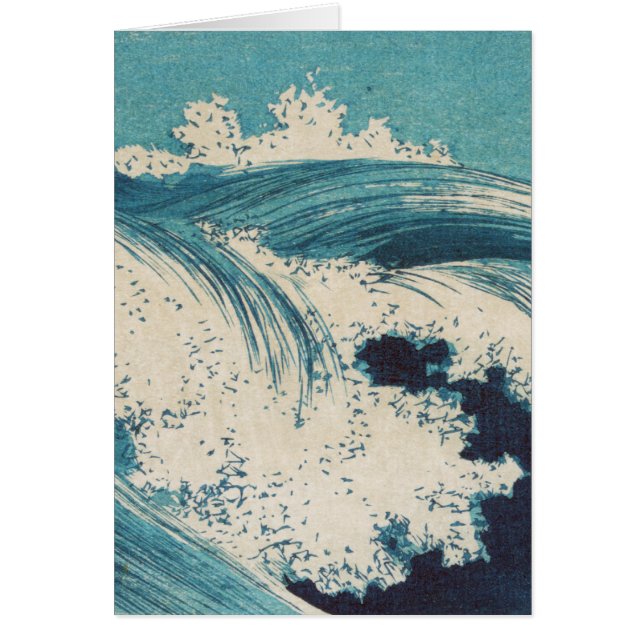 Antique Japonais Bleu Vagues Océan Imprimer (Devant)