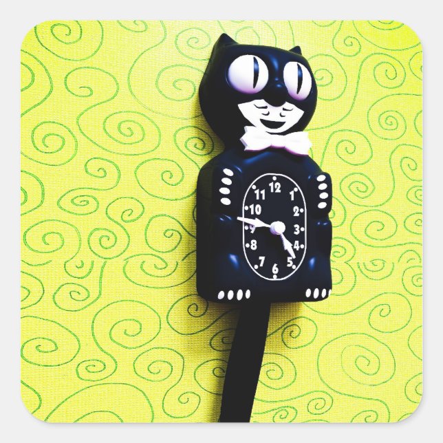 Antique kit Stickers Horloge Chat (Devant)