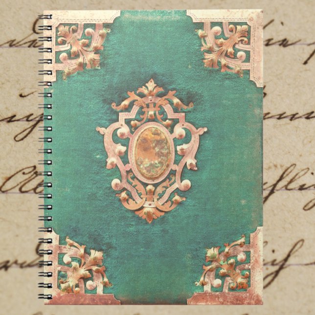 Antique livre or et vert élégant victorien (Créateur téléchargé)