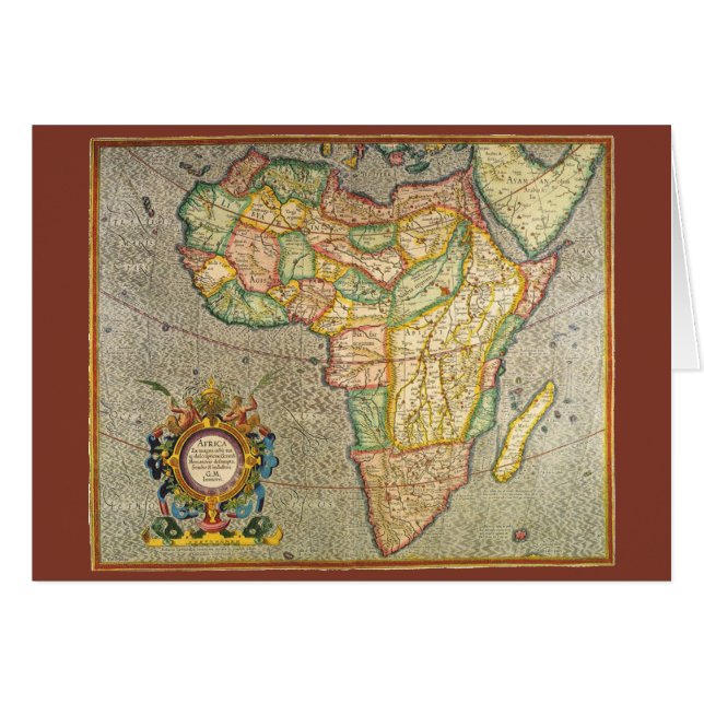 Antique Old World Mercator Map of Africa, 1633 (Devant horizontal)