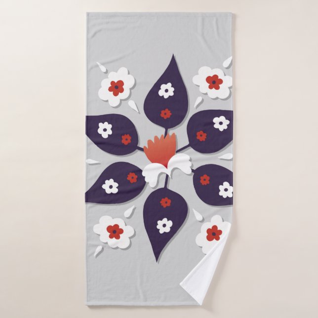 Antique ottoman turc design, abstraite (Serviette de bain)