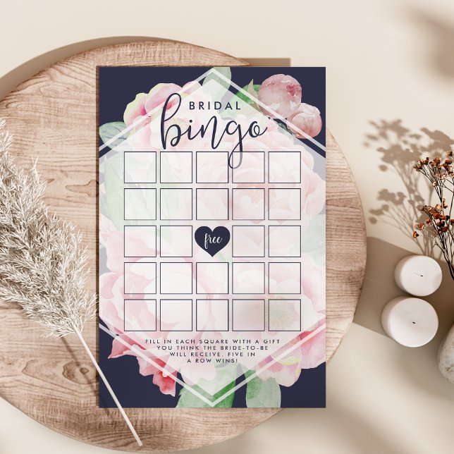 Antique Peony Fête des mariées Jeu de Bingo (Créateur téléchargé)