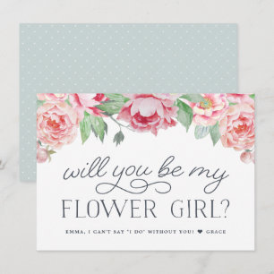 Antique Peony   Serez-Vous Ma Carte Fille Fleur ?