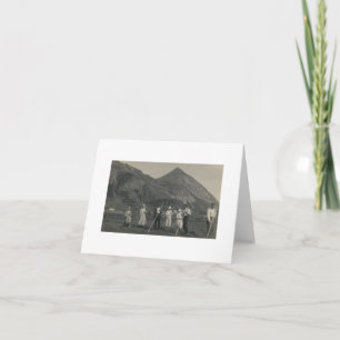 Antique Real Photo Norwegian Farmers Note Card