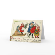 Antique Reproduction Carte de Noël