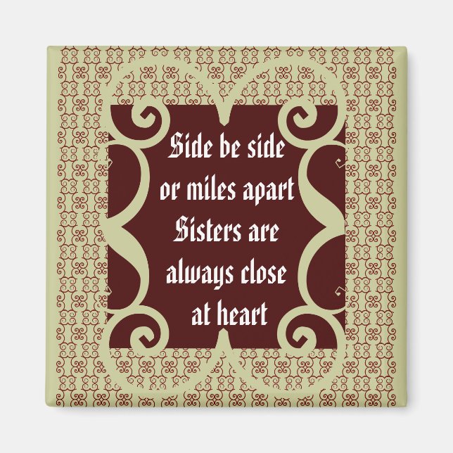 ANTIQUE SISTERS MAGNET (Devant)