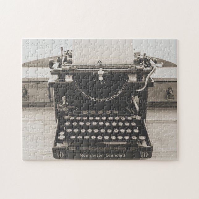 ANTIQUE TYPEWRITER JIGSAW PUZZLE (Horizontal)