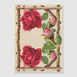 Antique victorienne vintage ancienne rose rustique