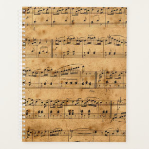 Antique Vintage ancienne feuille de musique-15