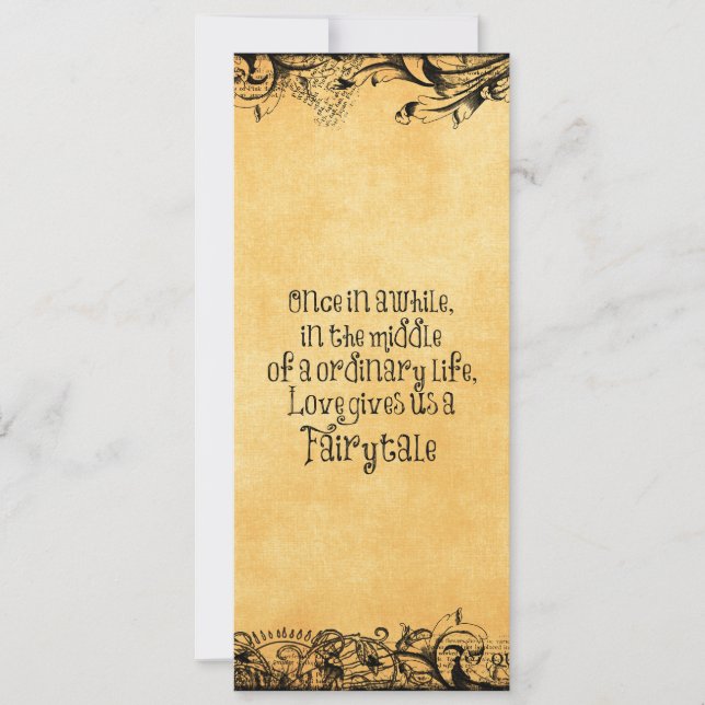 Antique vintage avec Mariage de devis d'amour (Devant)