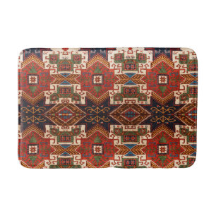 Antique Vintage coloré Oriental Bain de tapis pers