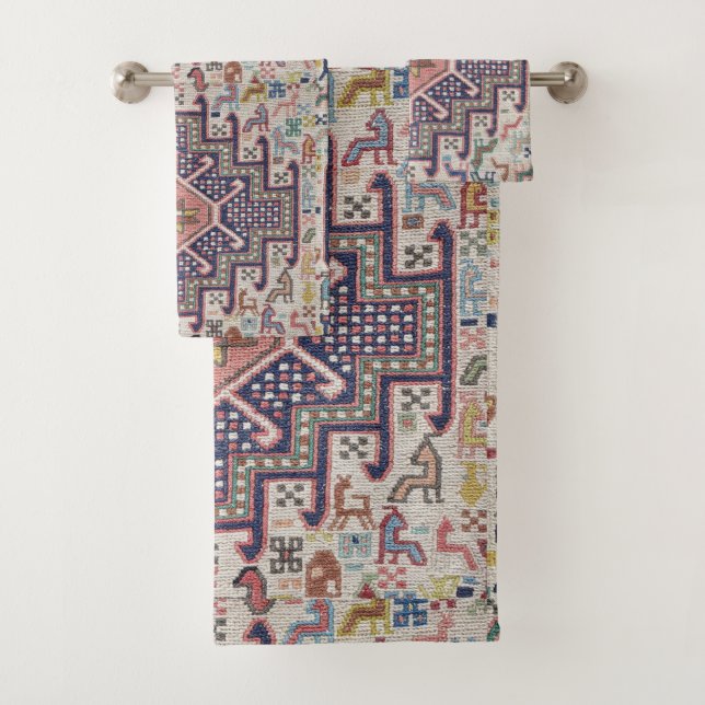 Antique Vintage Oriental Turc Kilim Rug (En situation)