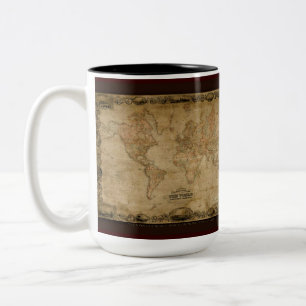 Antique World Map Mug Series