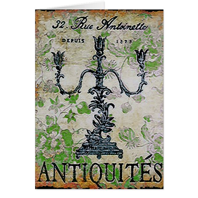 Antiquités ~ Carte (Devant)
