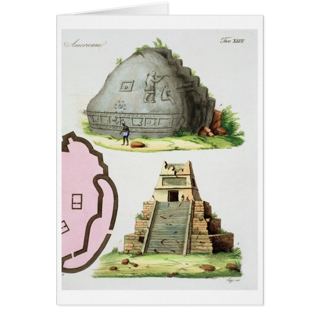 Antiquités d'Amérique centrale, détail du pyrami (Devant)