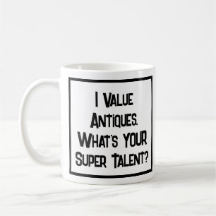 Antiquités Valuer Super Talent. Café Mug