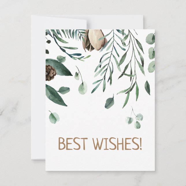 Antler avec carte postale à branche verte (Dos)