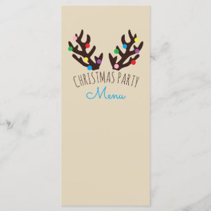 Antlers de rennes de fête, Menu de fête de Noël