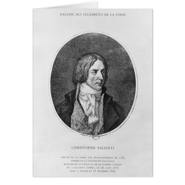 Antoine Christophe Saliceti gravée (Devant)