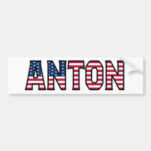 Anton Nom Vorname USA Aufkleber Sticker Auto